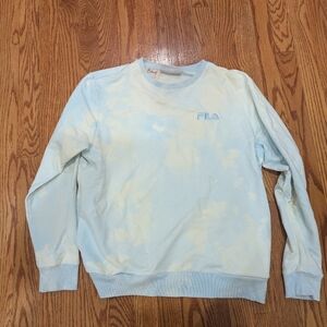 Fila Light Blue Tie-Dye Sweatshirt L.